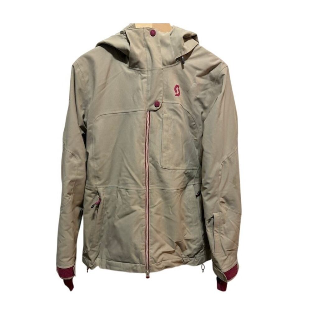 Scott Dryo snowboarding skiing jacket women's coat sz medium tan and pink